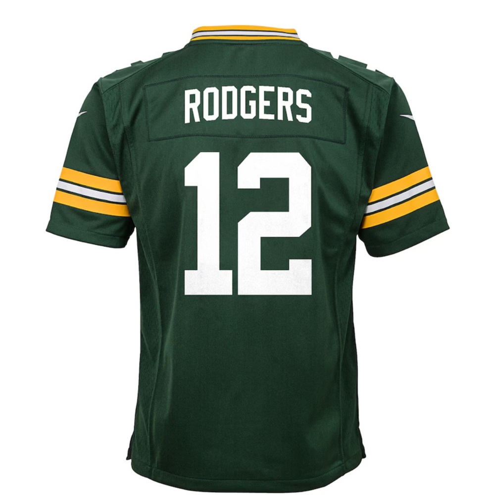 NFL - Green Bay Packers - Aaron Rodgers Nike Green Game Jersey - Picture 3 of 5